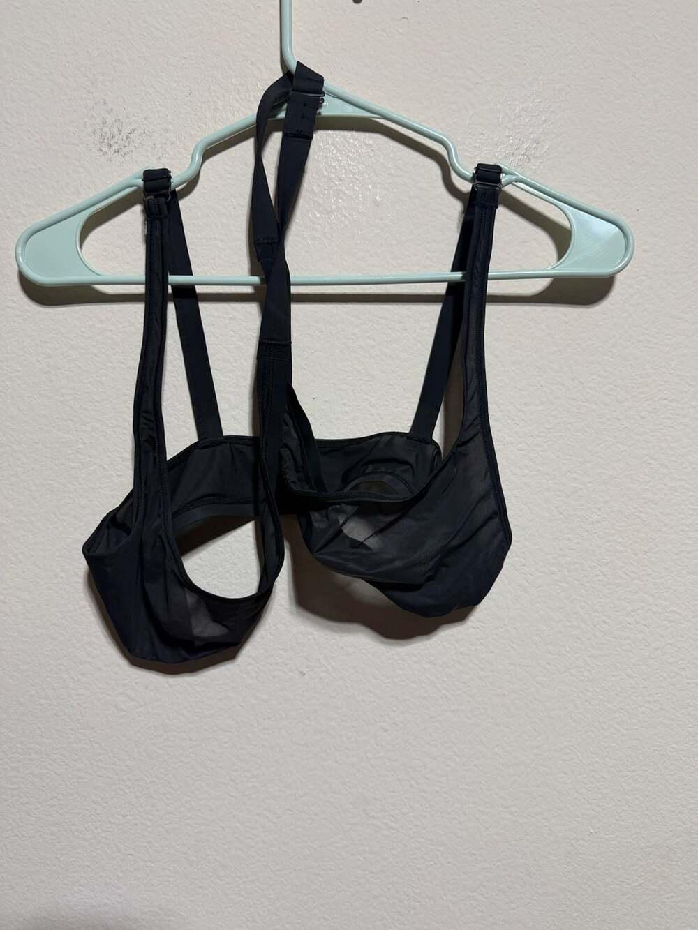 SKIMS Black Sheer Unlined Bralette - Picture 1 of 3